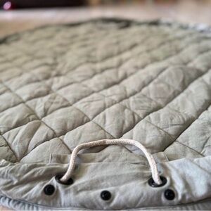 Quilted Baby Play & Go Mat in Meadow Green